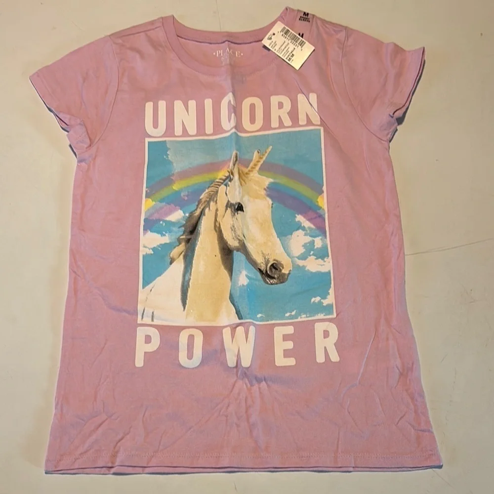 The Children’s Place Girls Unicorn Power Kids T-Shirt